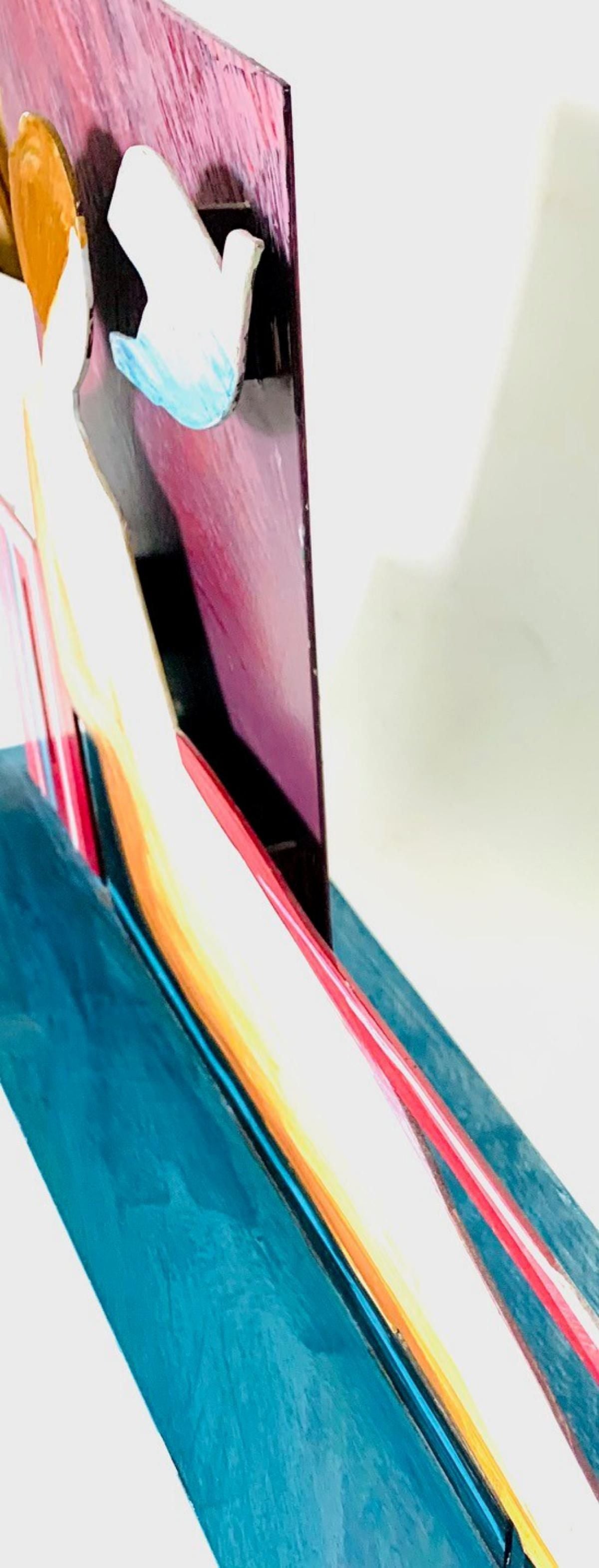 Adriana Naveh- Original hand painted metal sculpture