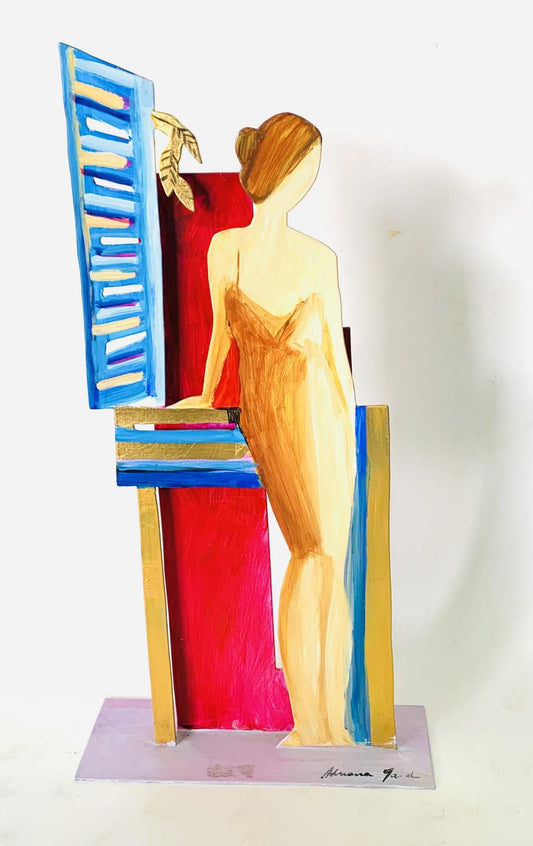 Adriana Naveh- Hand painted metal sculpture