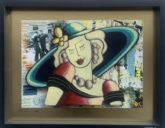 OzEl hai- Original on panel "Flower"