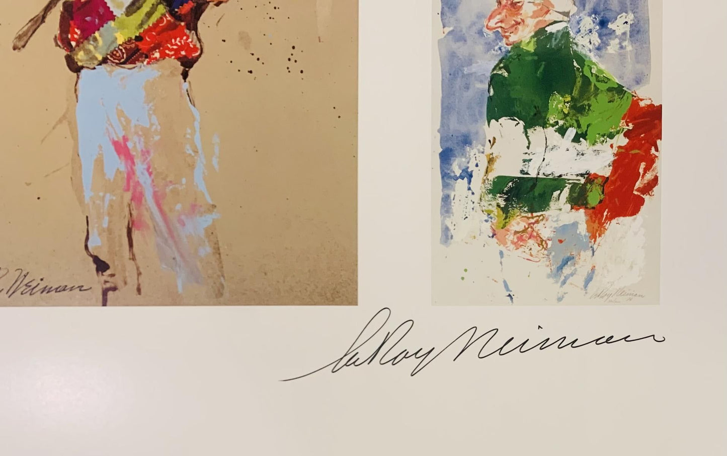 Leroy Neiman- Hand signed offset lithograph "Jockey"