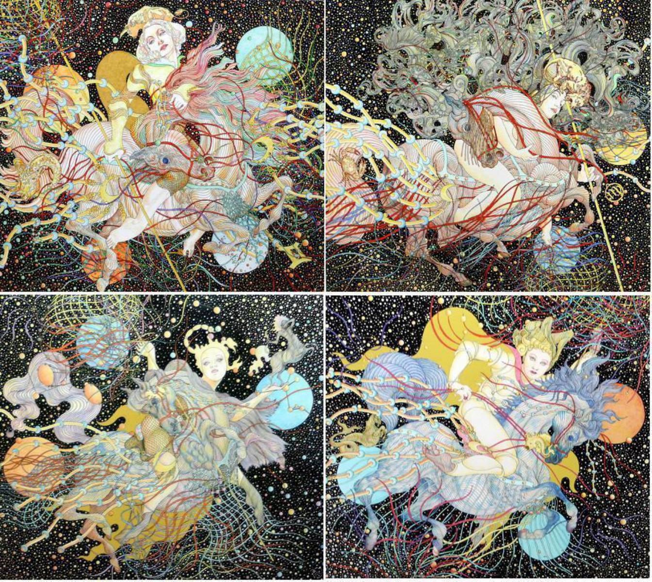 Guillaume Azoulay- Limited edition giclee on canvas "Four Seasons Suite"