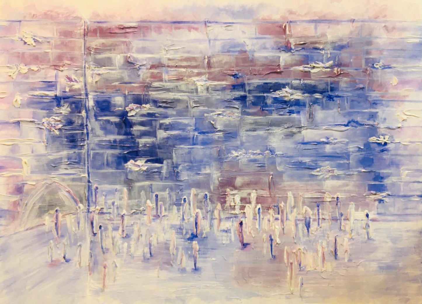 Menucha- Acylic painting on canvas "Kotel"