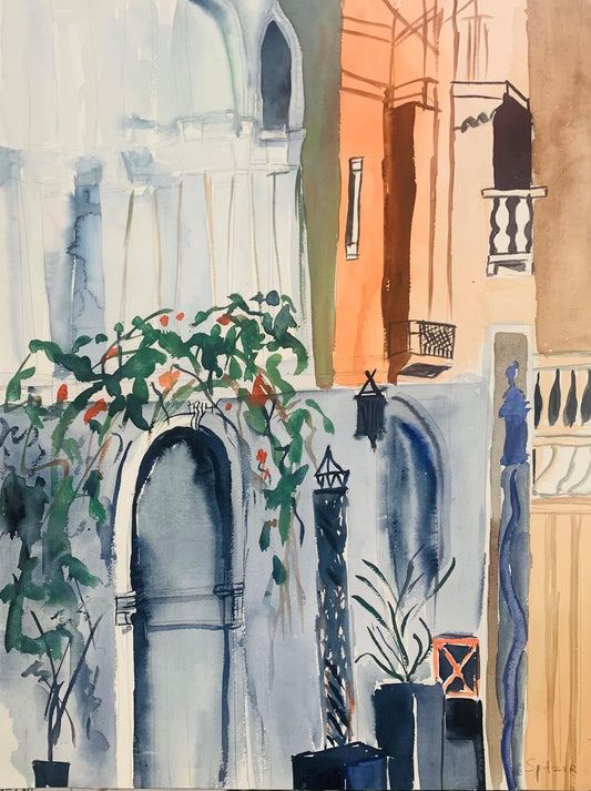 Spitzer- Original watercolor painting on paper