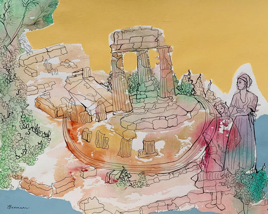 Bramson- Original watercolor on paper