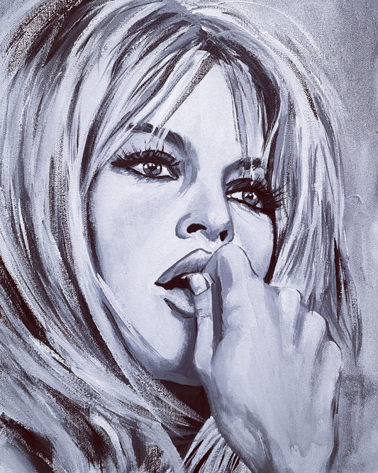 Sylvia Cohen- Original painting on canvas "Brigitte"
