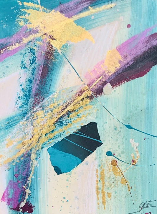 Unknown- Original painting with gold leaf