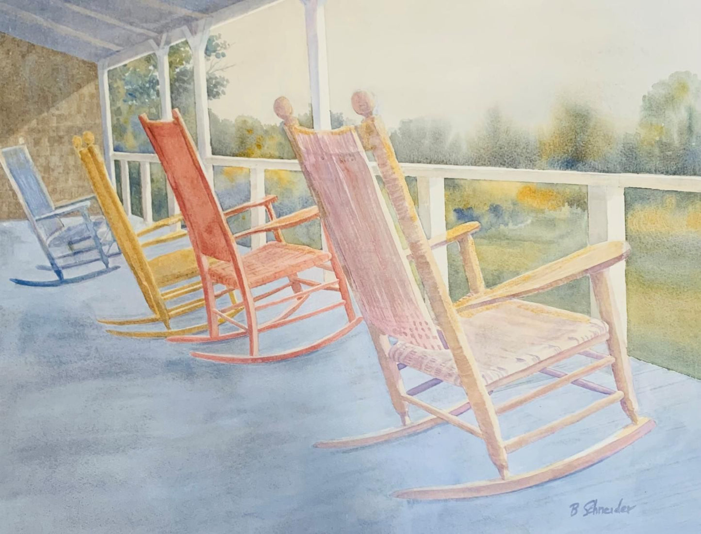 B Schneider- Original watercolor on paper "Original watercolor on paper"