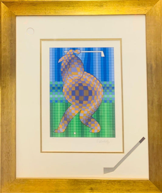 Victor Vasarely- Serigraph "Golf"