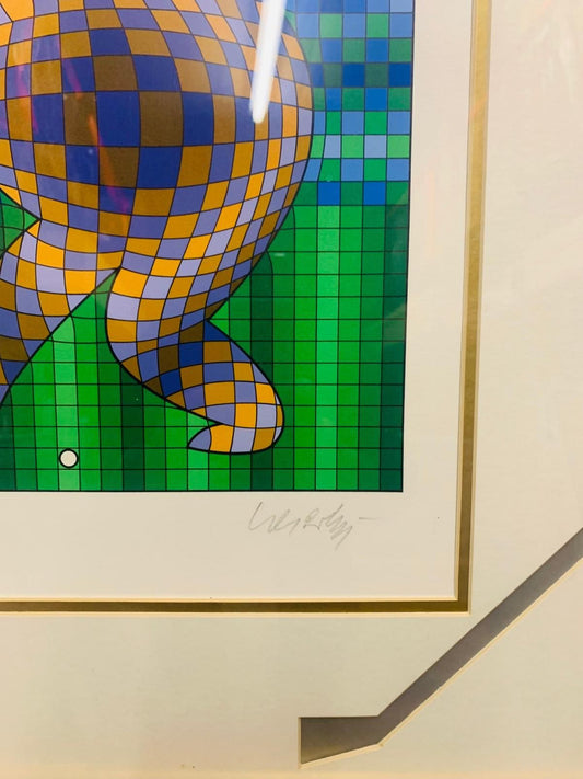 Victor Vasarely- Serigraph "Golf"