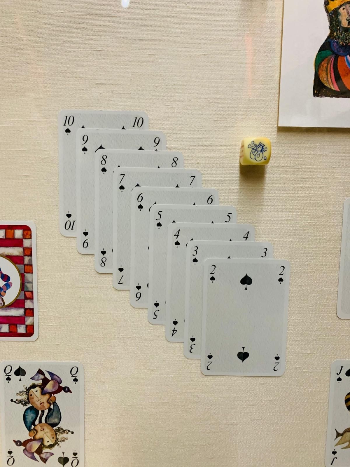 Garciela Rodo  Boulanger- Limited edition lithograph in center "With playing card set"