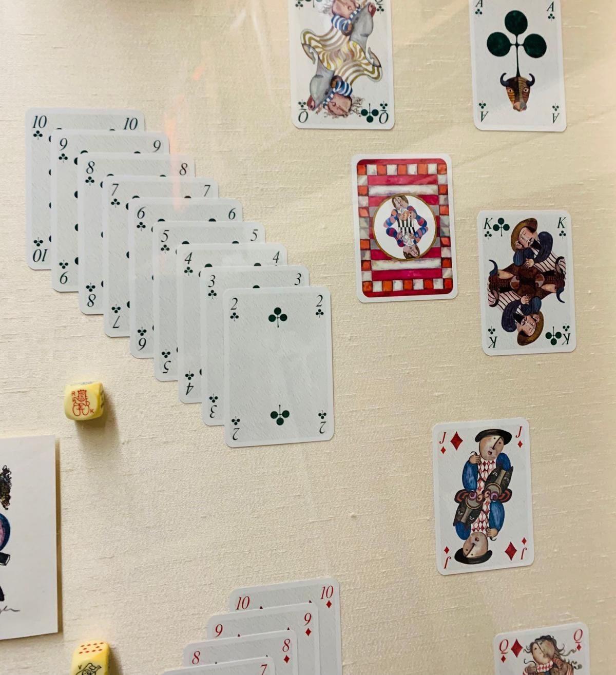 Garciela Rodo  Boulanger- Limited edition lithograph in center "With playing card set"