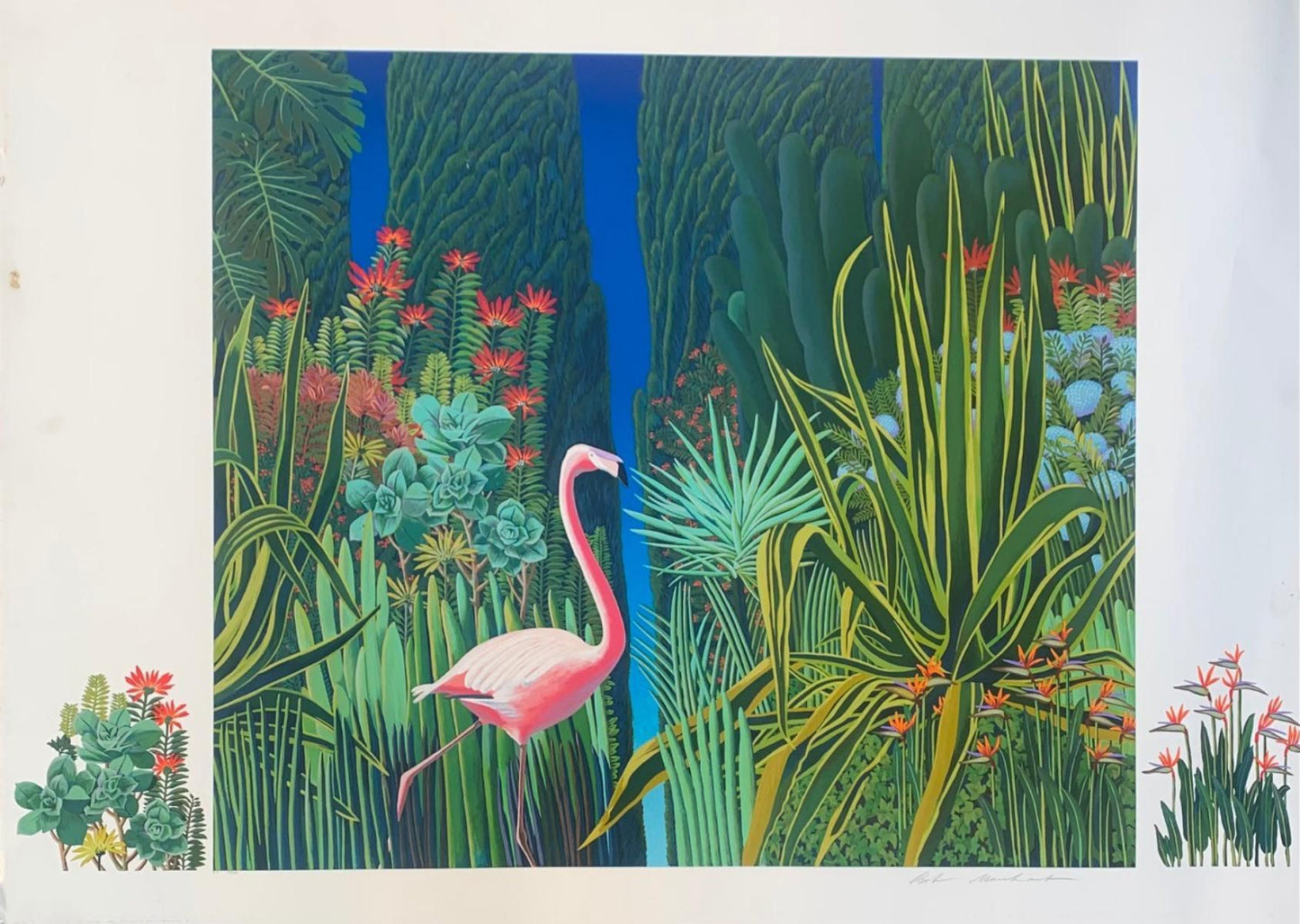 Bob Marchant- Limited edition serigraph with 2 hand drawn Remarques "Untitled"