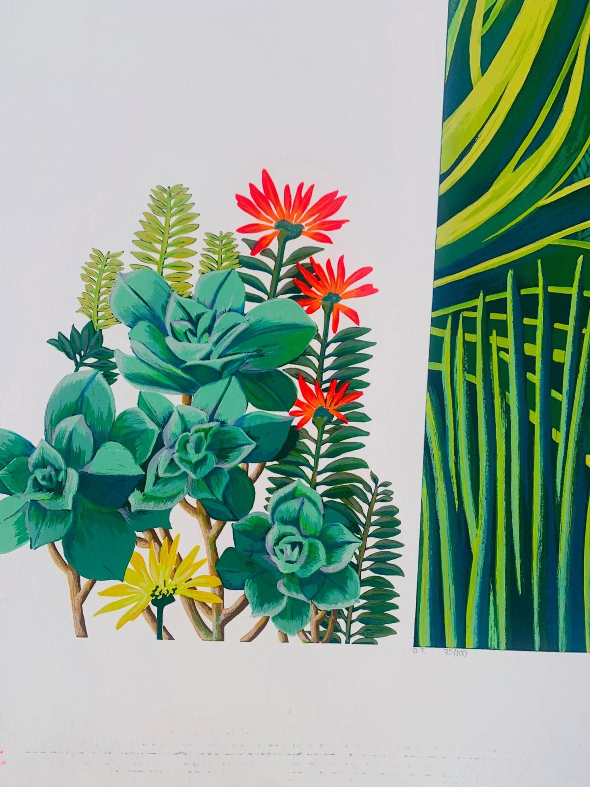 Bob Marchant- Limited edition serigraph with 2 hand drawn Remarques "Untitled"