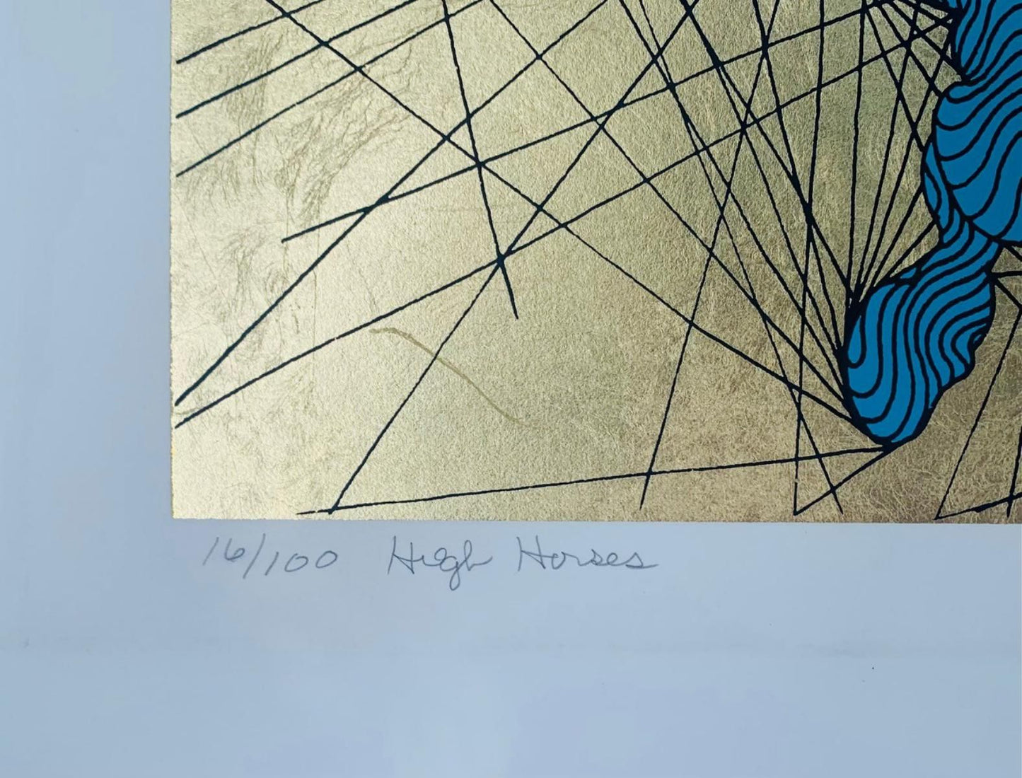 Guillaume Azoulay- Limited edition Serigraph on paper with hand laid gold leaf