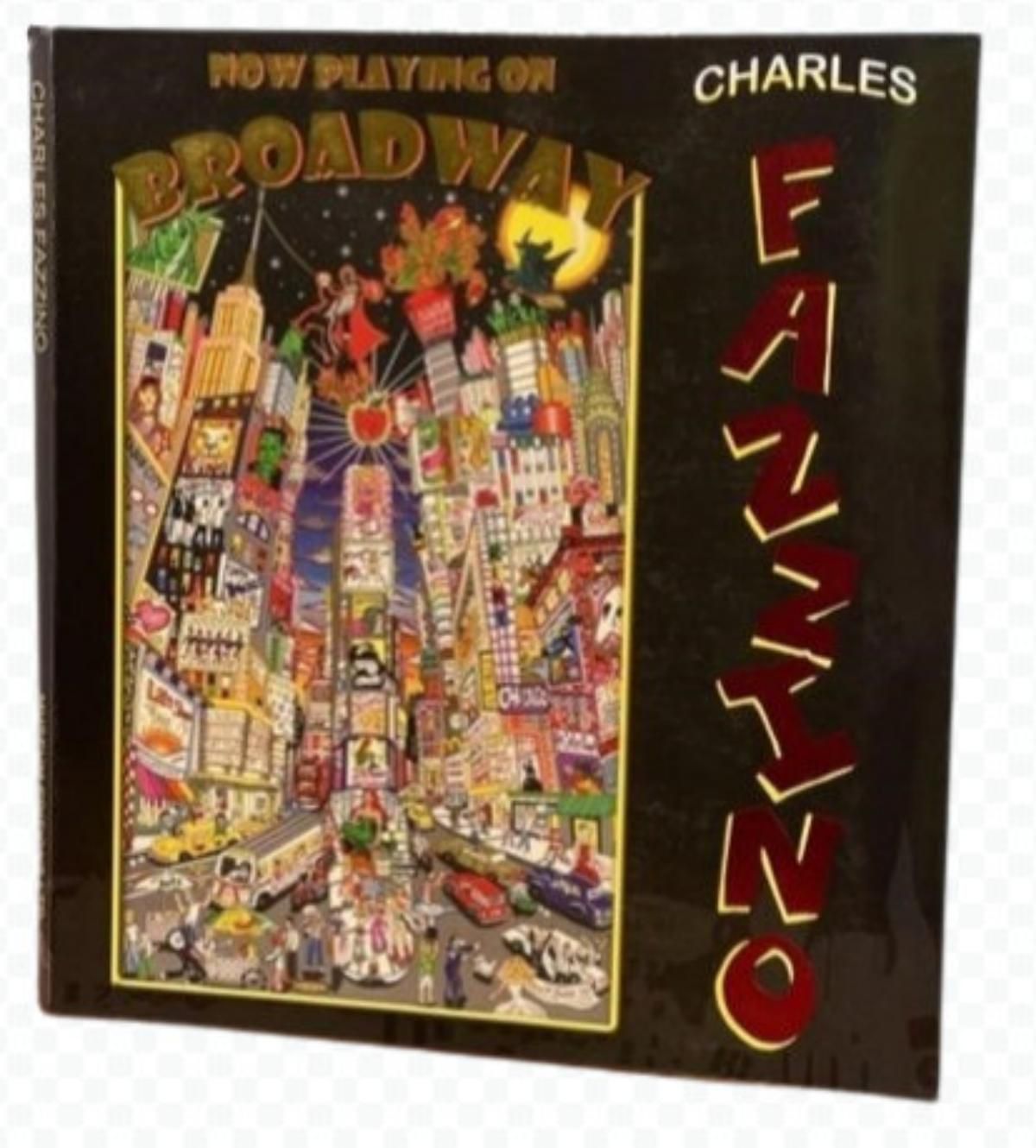 Charles Fazzino- Original drawing inside softcover art book