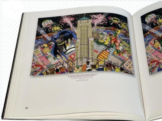 Charles Fazzino- Original drawing inside softcover art book