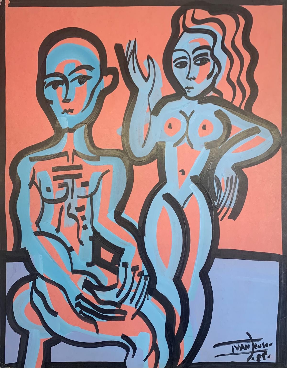 Ivan Jenson- Original painting on paper