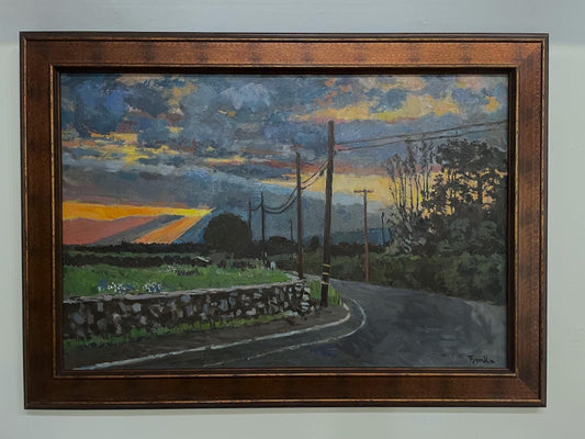 Boris- Oil on canvas "Sunset. Ojai, CA"