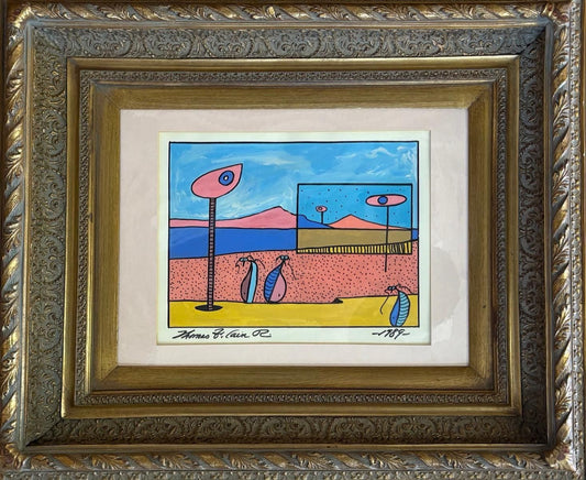 Thomas Cain- Original acrylic painting on paper