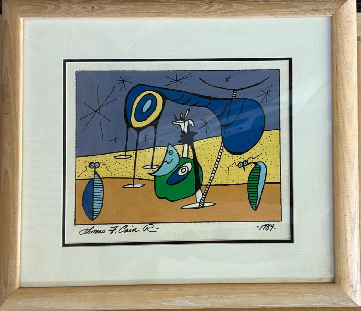 Thomas Cain- Original acrylic painting on paper