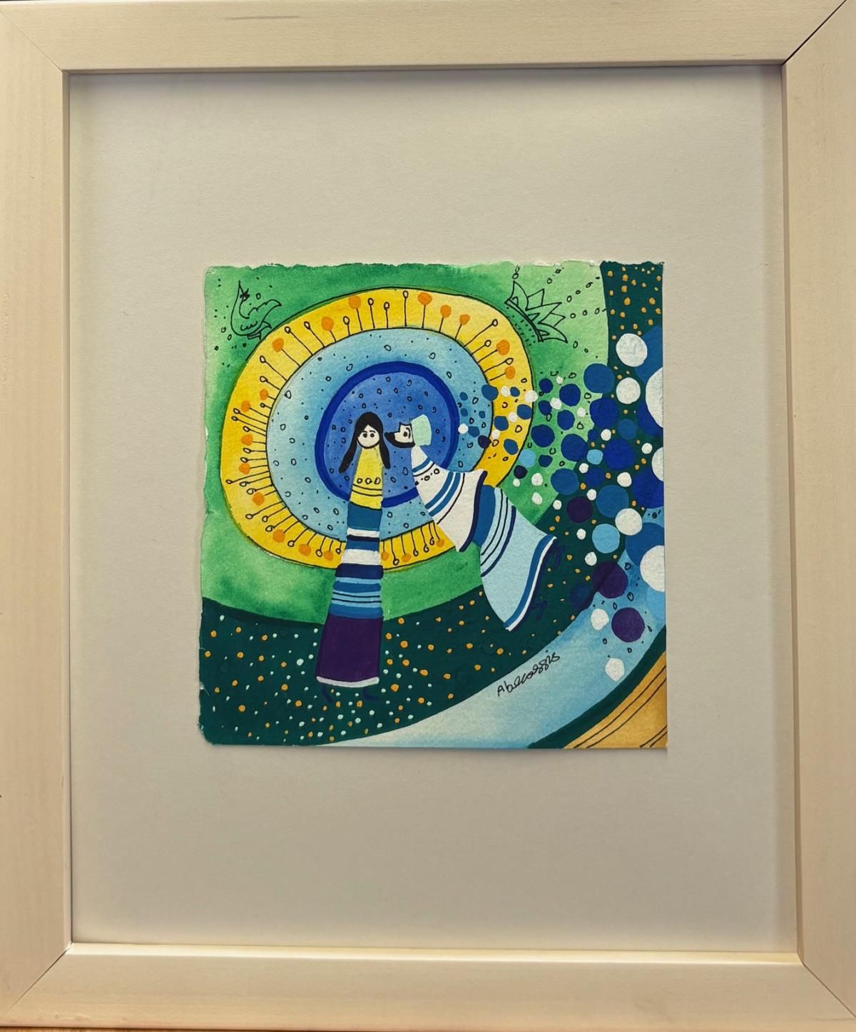 Raphael Abecassis- Original watercolor on paper