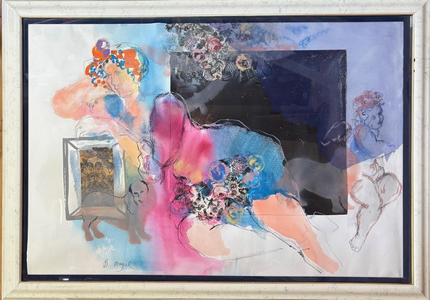 Bati­a Magal-Original painting on paper 