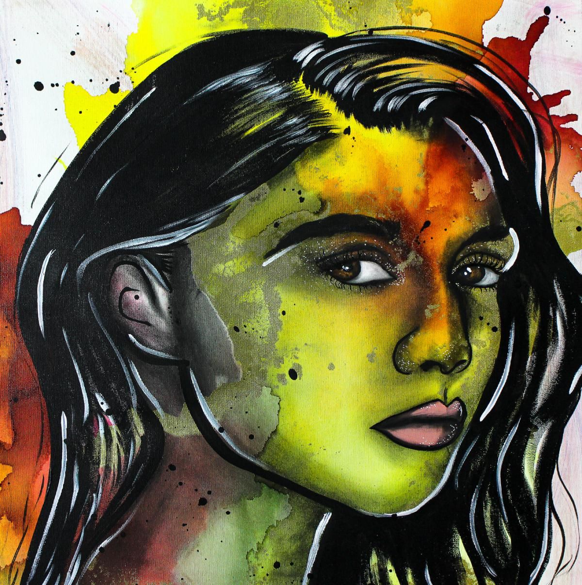 Hen Maman- Original Painting on Canvas "Chanel"