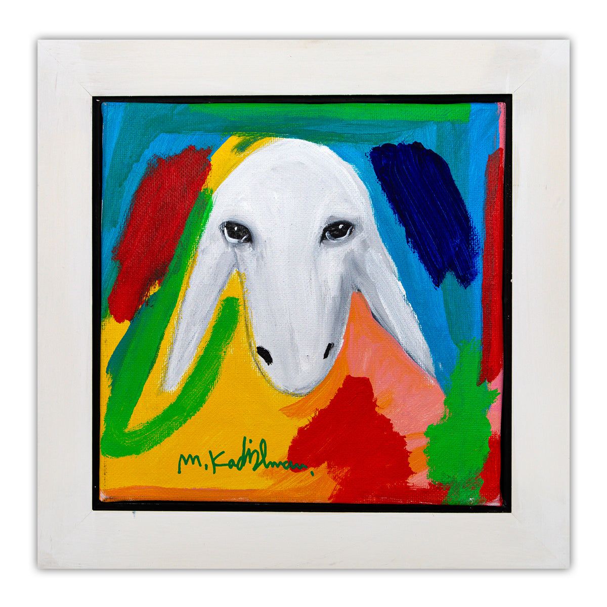 Menashe Kadishman- Original Acrylic on Canvas "Untitled"