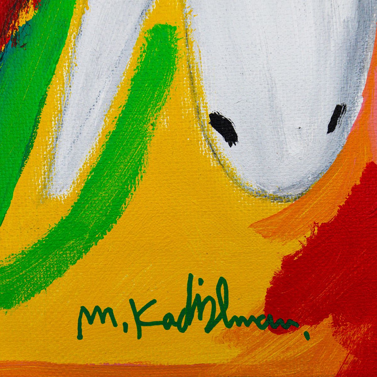 Menashe Kadishman- Original Acrylic on Canvas "Untitled"