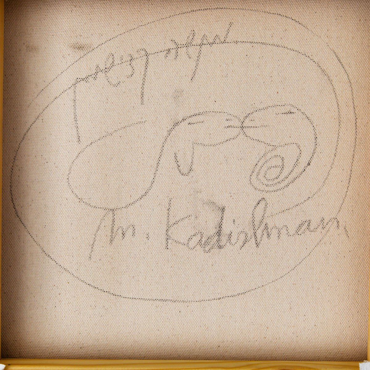 Menashe Kadishman- Original Acrylic on Canvas "Untitled"