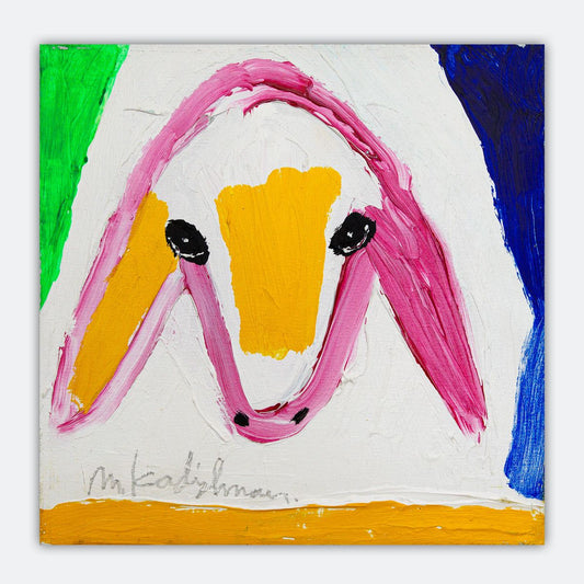 Menashe Kadishman- Original Acrylic on Canvas "Untitled"