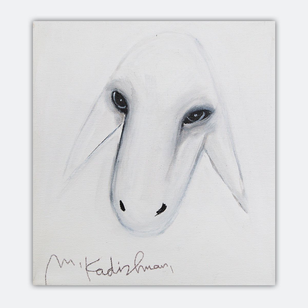 Menashe Kadishman- Original Acrylic on Canvas "Untitled"