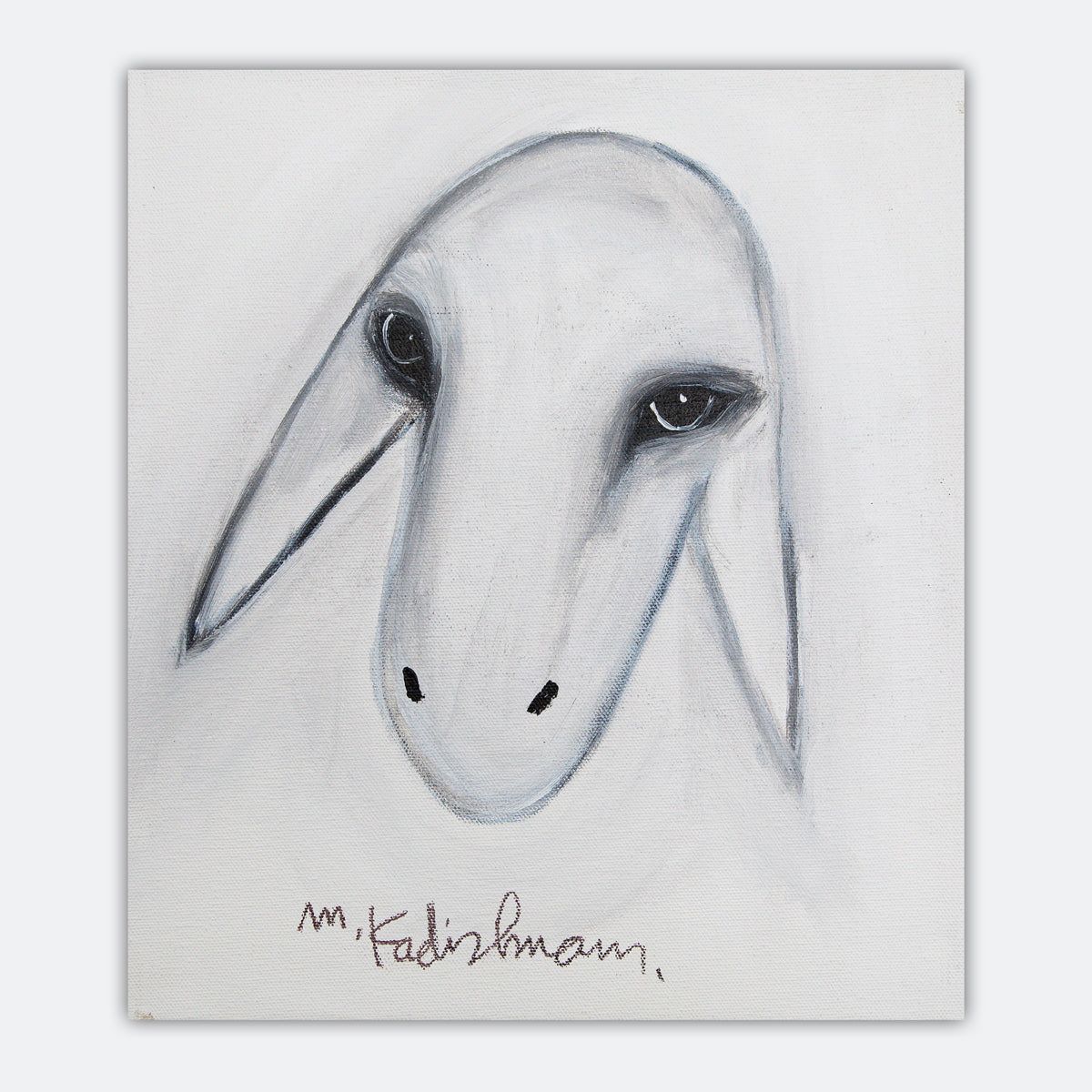 Menashe Kadishman- Original Acrylic on Canvas "Untitled"