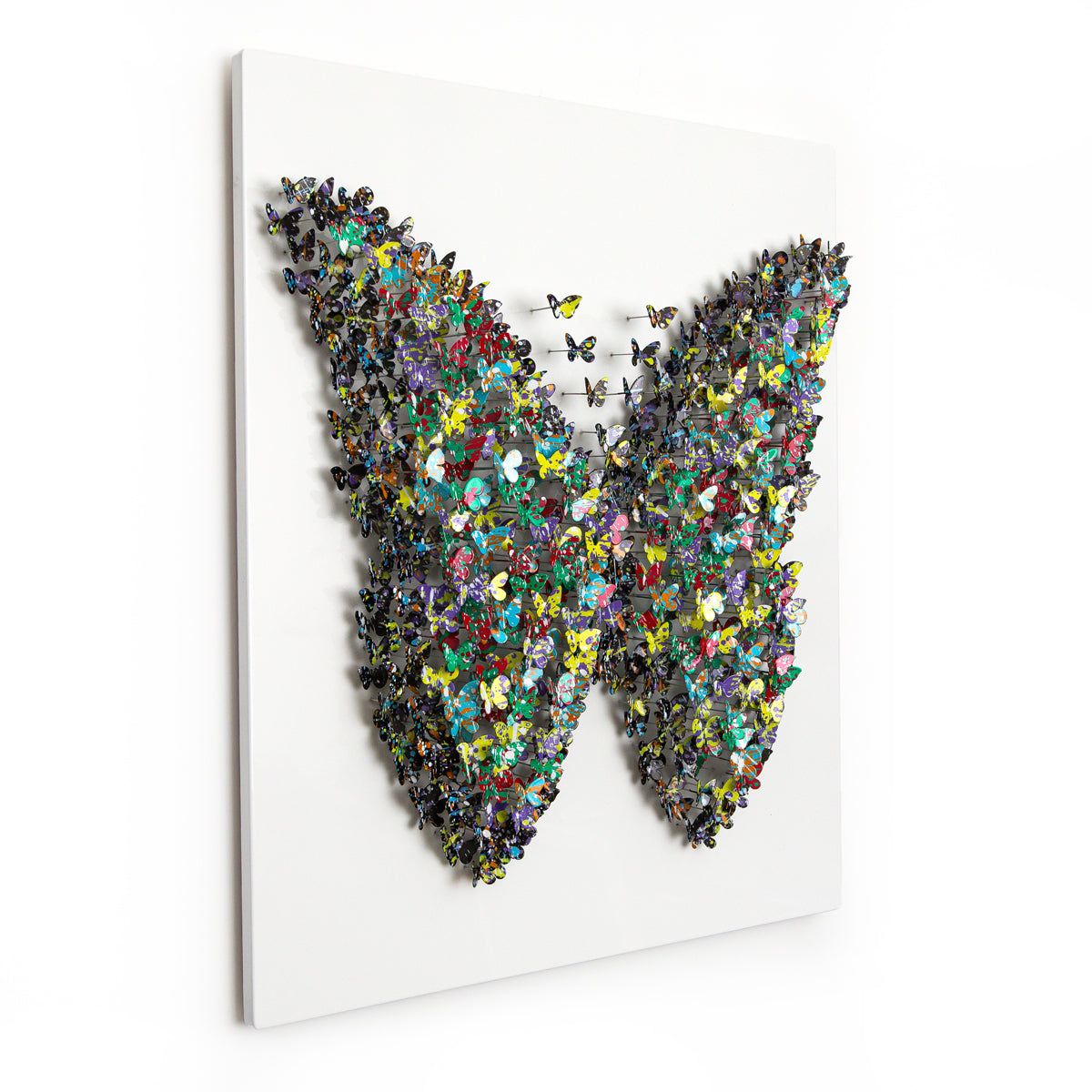 Patricia Govezensky- Original 3D Metal Art on Wood "Butterfly"