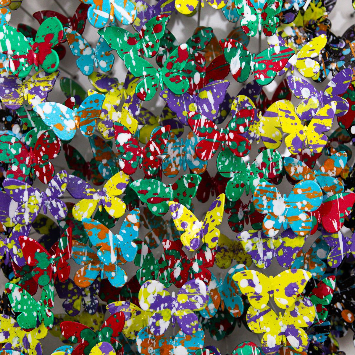 Patricia Govezensky- Original 3D Metal Art on Wood "Butterfly"