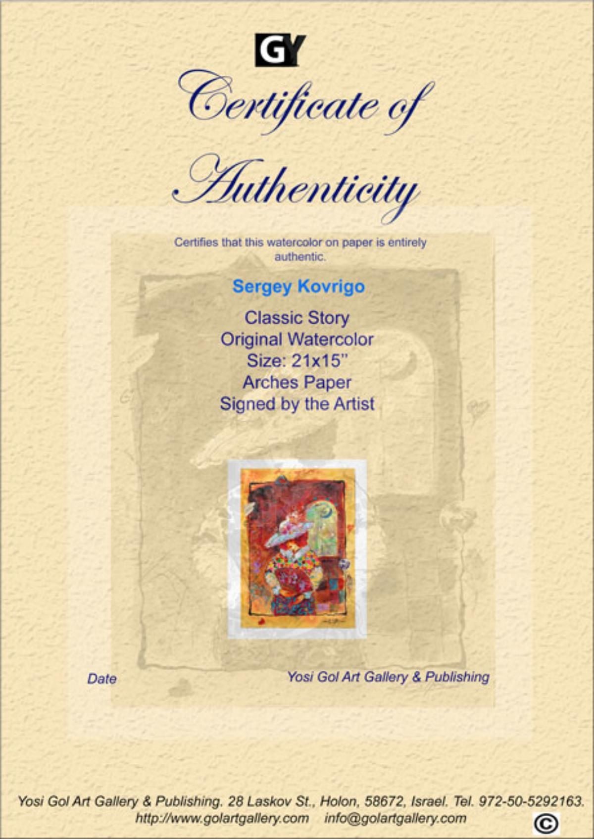 Sergey Kovrigo- Original Watercolor "Classic Story"