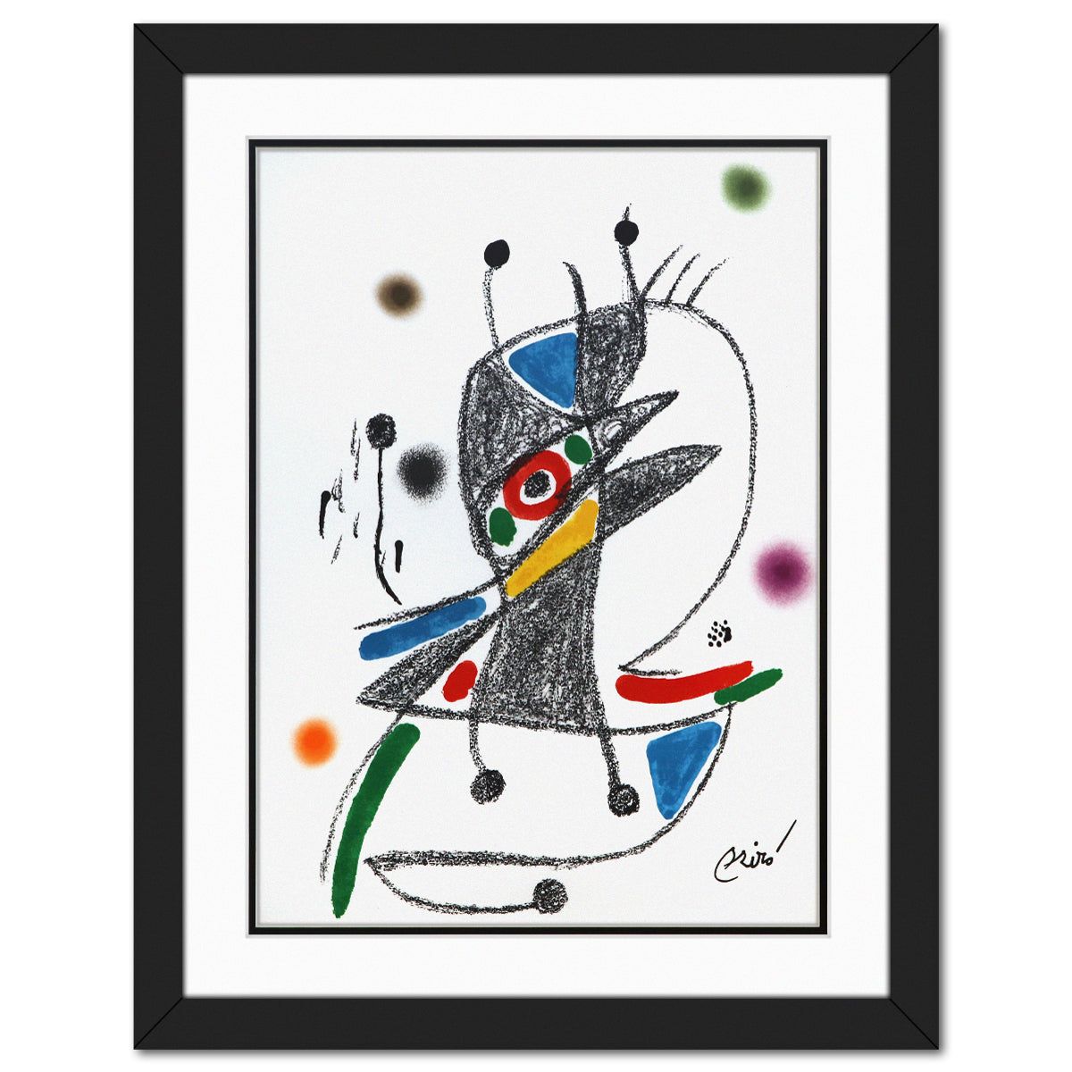 After Joan Miro- Lithograph on light wove paper "Maravillas con variaciones acrosticas 02"
