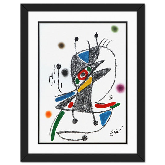 After Joan Miro- Lithograph on light wove paper "Maravillas con variaciones acrosticas 02"