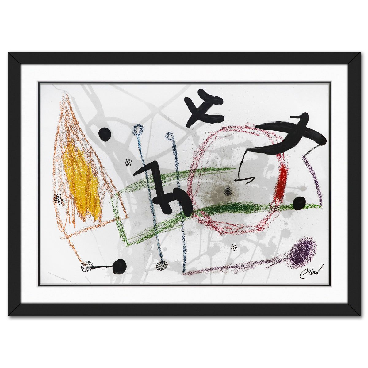After Joan Miro- Lithograph on light wove paper "Maravillas con variaciones acrosticas 05"