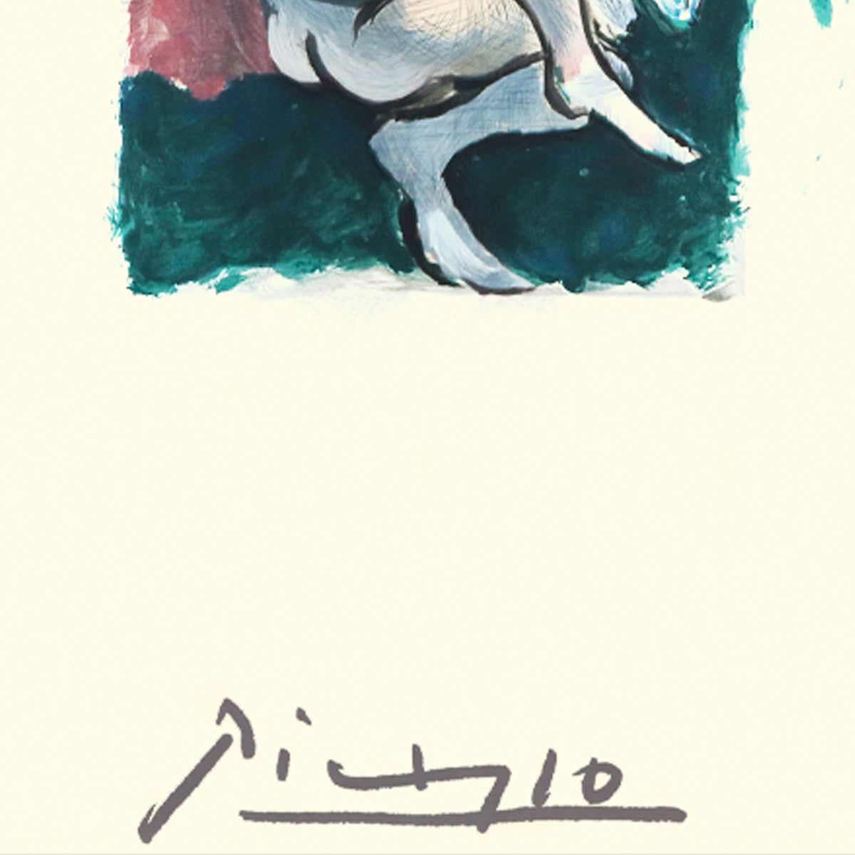 After Pablo Picasso- Lithograph on Arches Paper "La Couple"