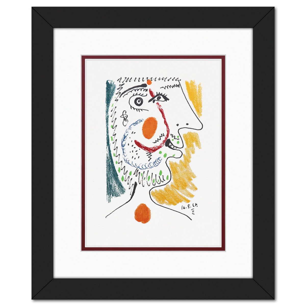 After Pablo Picasso- Lithograph on Arches paper "Le Gout du Bonheur 09"