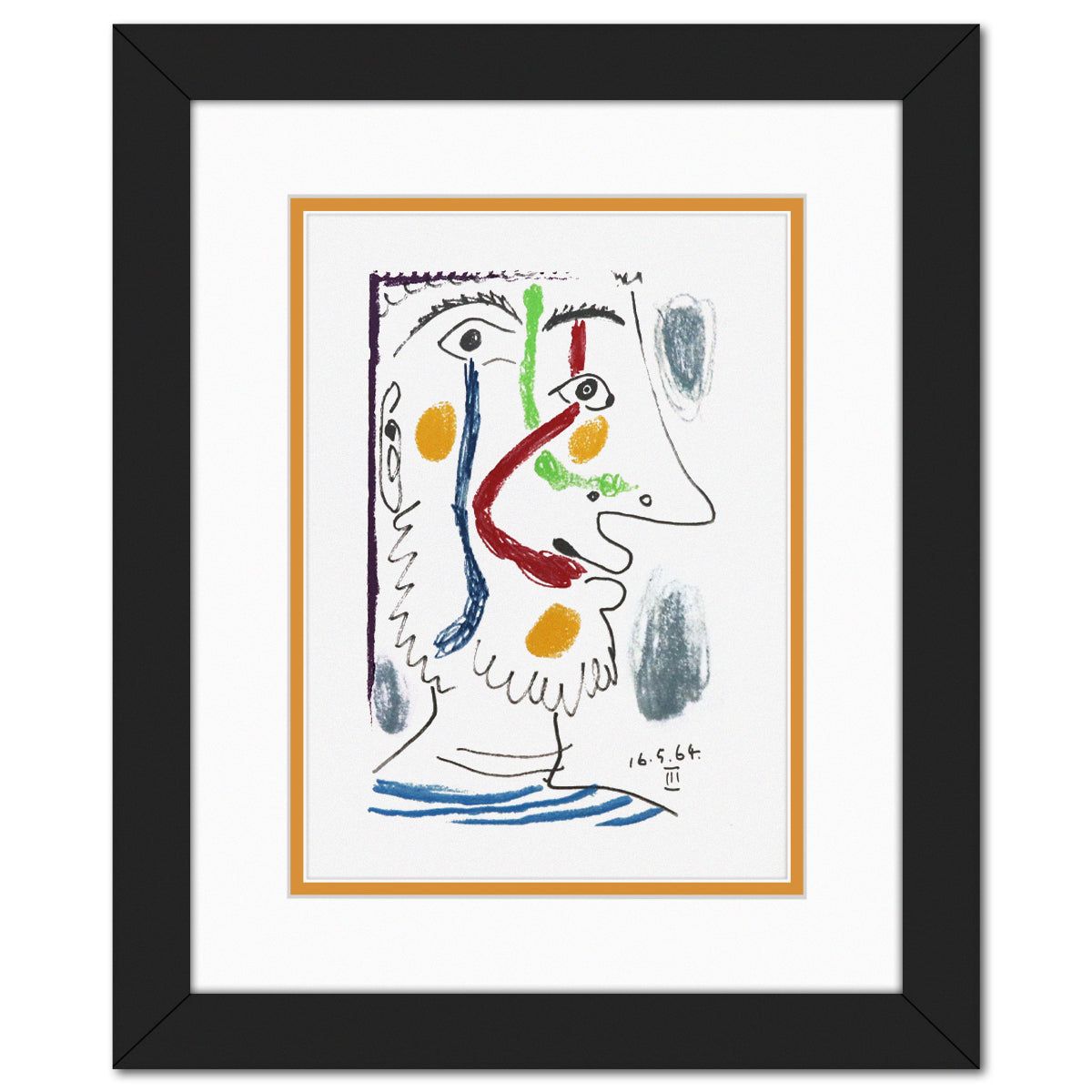 After Pablo Picasso- Lithograph on Arches paper "Le Gout du Bonheur 10"