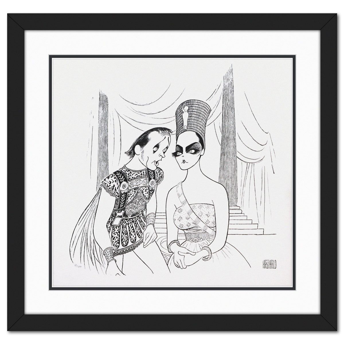 Al Hirchfield- Lithograph "Anthony & Cleopatra"