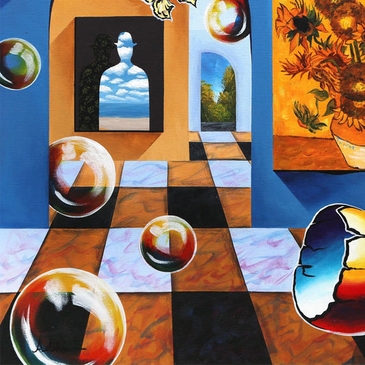 Alexander Astahov- Original Oil on Canvas "Windows of Playful Perception"