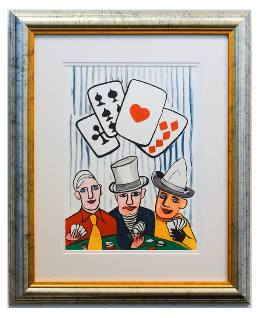 Alexander Calder- Lithograph "DLM212 - Joueurs de cartes I"