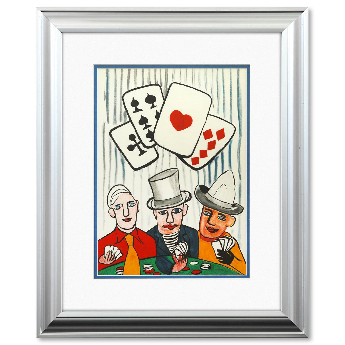 Alexander Calder- Lithograph "DLM212 - JOUEURS DE CARTES I"
