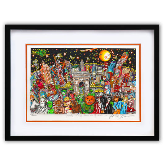 Charles Fazzino- 3D Construction Silkscreen Serigraph "Ghosts, Good Times, and Gridlock"