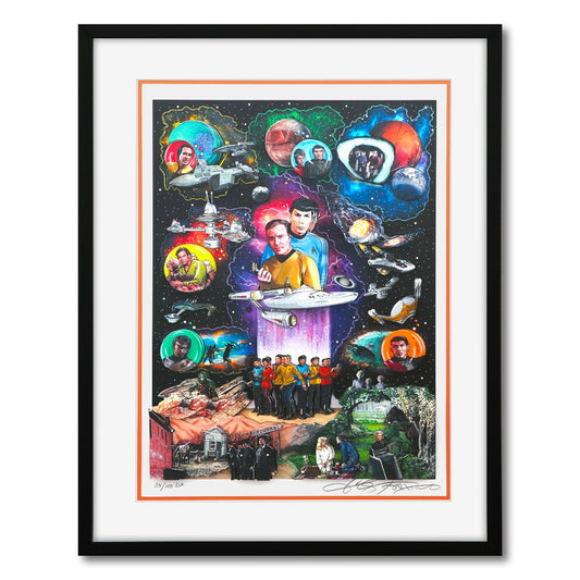 Charles Fazzino- 3D Construction Silkscreen giclee on paper "STAR TREK: THE BEGINNING"