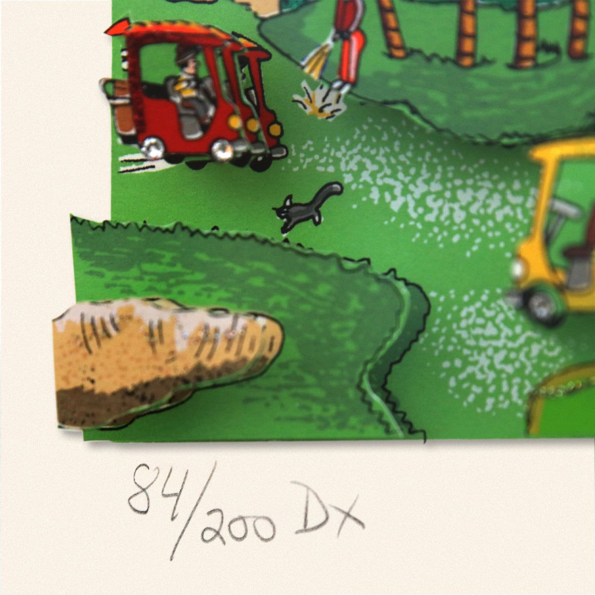 Charles Fazzino- 3D Construction Silkscreen Serigraph "O BEAUTIFUL FOR SPACIOUS SKIES"