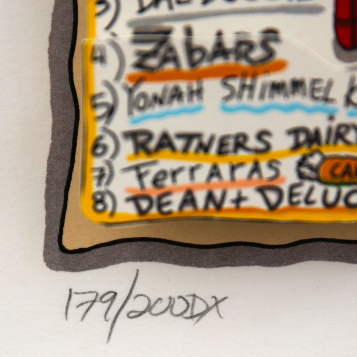 Charles Fazzino- 3D Construction Silkscreen Serigraph "NEW YORK IS, "